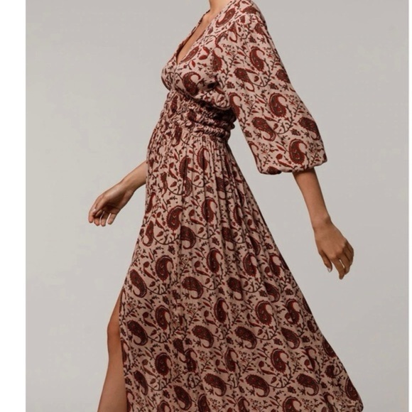 Anthropologie Lusana Boho Maxi Dress Size 6 - Picture 3 of 9